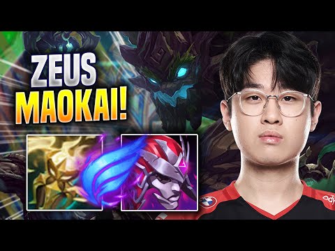 ZEUS IS SO CLEAN WITH MAOKAI! - T1 Zeus Plays Maokai JUNGLE vs Graves! | Season 2023