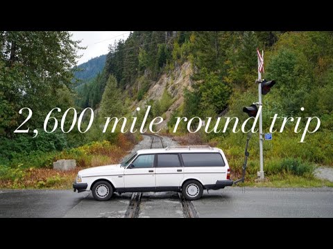 1,300 MILE ROAD TRIP IN A 1988 VOLVO 240DL! (CALI - CANADA 🇨🇦 )