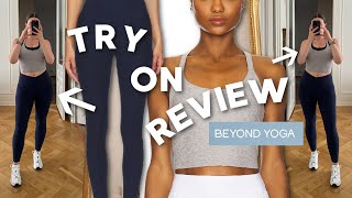 BEYOND YOGA TRY ON REVIEW- Spacedye Leggings + Crop Top