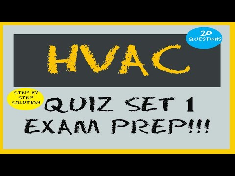 HVAC EXAM QUIZ Practice Questions