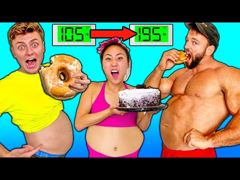Who Can Gain the Most Weight in 1 Hour! (Carter Sharer vs Team RAR)