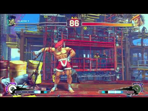 SSF4 Rank Match  pineappleozisan (DI)  vs  hydeBUFFY (AD)