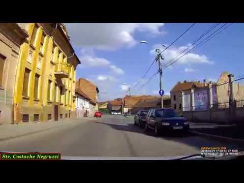 Driving in Timişoara (Fabric district): Str. Ştefan cel Mare - Podul Dorobanţilor. Timelapse 1.8x