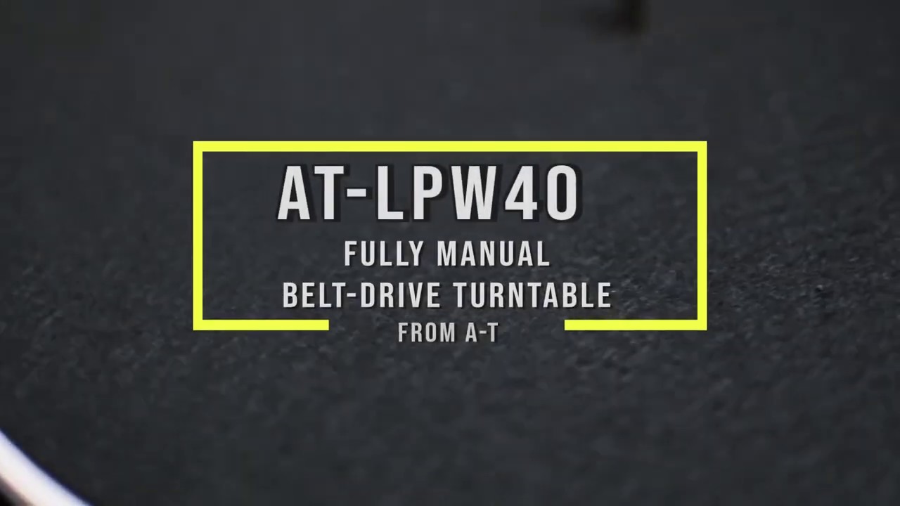 Audio Technica LPW40WN Fully Manual Belt-Drive Turntable - Walnut