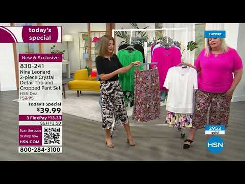 HSN | Nina Leonard Fashions 06.08.2023 - 03 AM