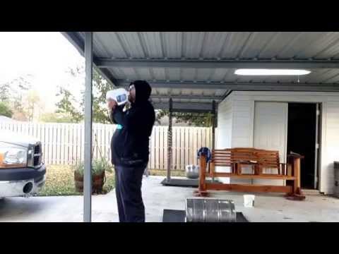 Last workout of 2014 - Repetition Keg Clean & Press (130 - 135# Keg filled w/ Sand & Water)