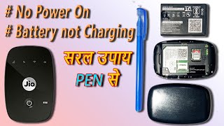Download lagu Jiofi Dongle no power on and battery not charging problem repair easily at home using Pen In hindi. mp3