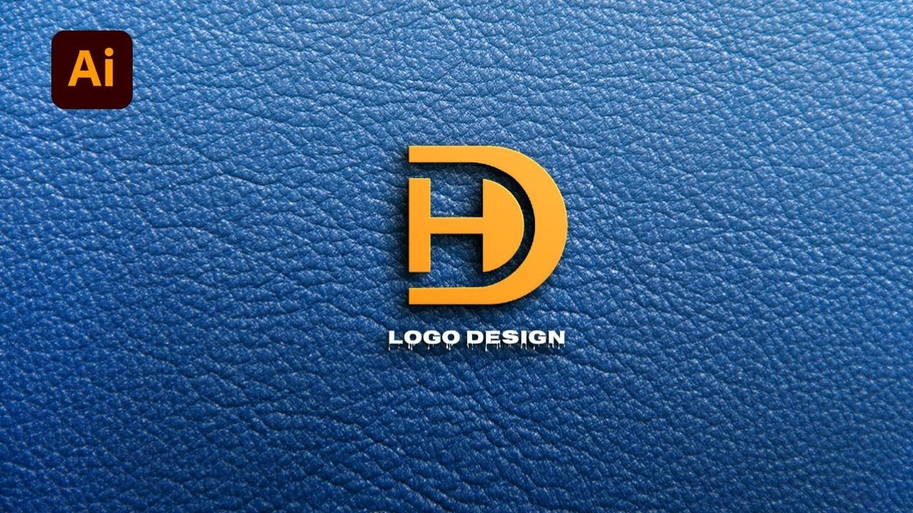 Creating a Modern DH Logo Design in Adobe Illustrator: A Beginner's Tutorial