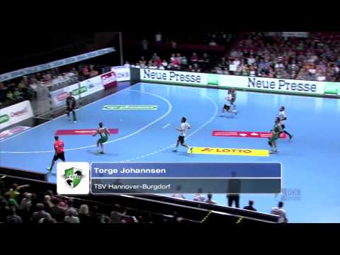 Torge Johannsen wirft das DKB Tor des Monats Oktober