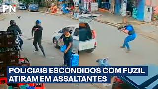 Assalto dá errado após reação de agentes à paisana