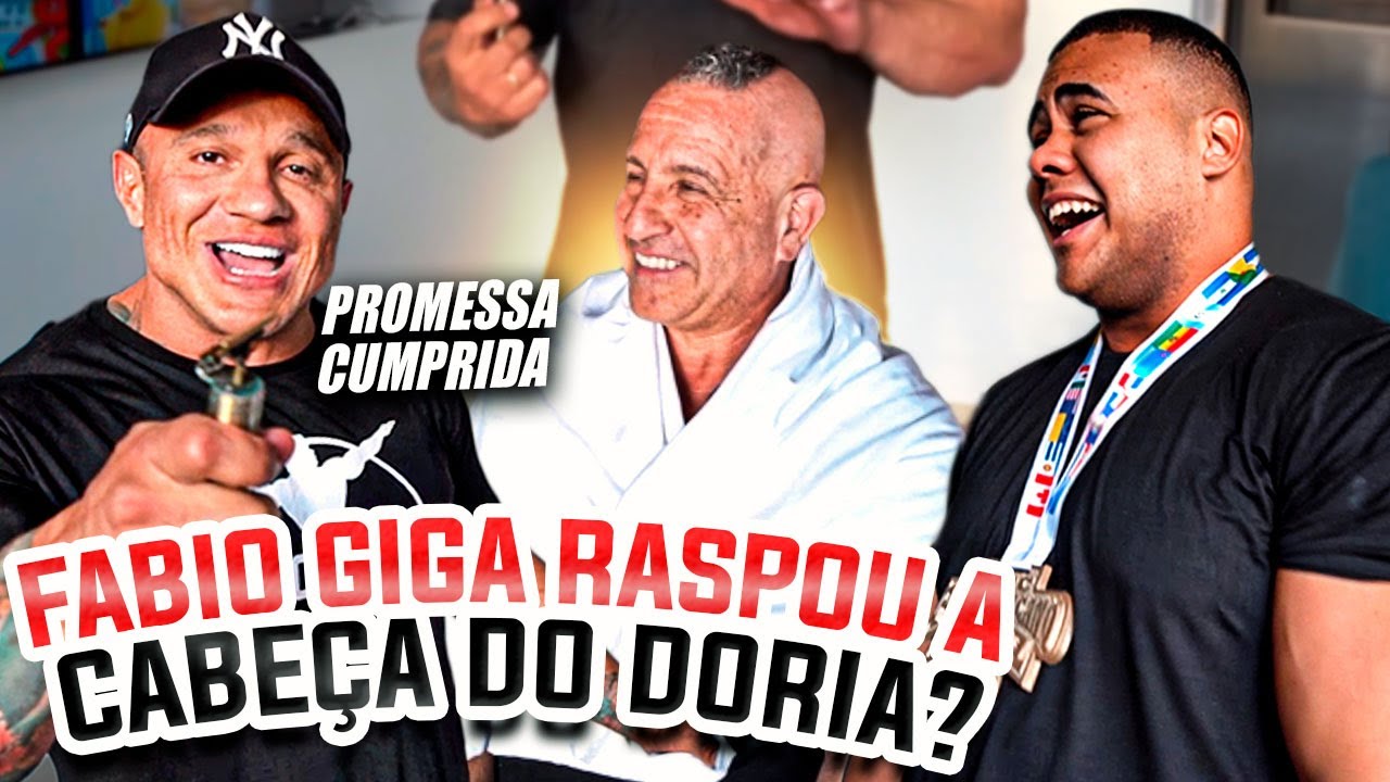 BITELO E GIGA ENTREGAM O BLACK FOLDER PARA O MESTRE DORIA