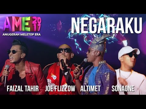 Anugerah MeleTOP ERA 2017: Faizal Tahir, Joe Flizzow, Altimet & SonaOne - Negaraku #AME2017