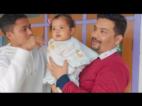 Klarissa's First HairCut Ceremony | First haircut by Uncle|