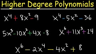 Factoring Higher Degree Polynomial Functions & Equations - Algebra 2