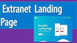 Extranet Landing Page 2019