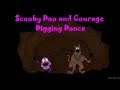 Scooby Doo And Courage Digging Dance