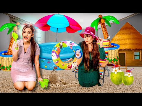 I Build A BEACH In My ROOM 🏖 *Shocking Result* | SAMREEN ALI