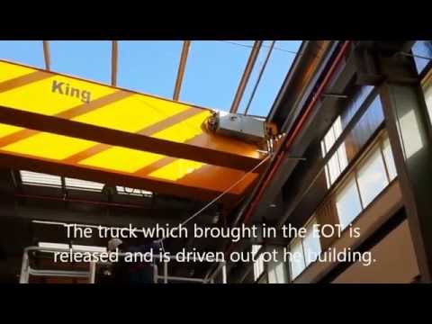 installation of EOT cranes, MATTERSON KING, PCT, UK
