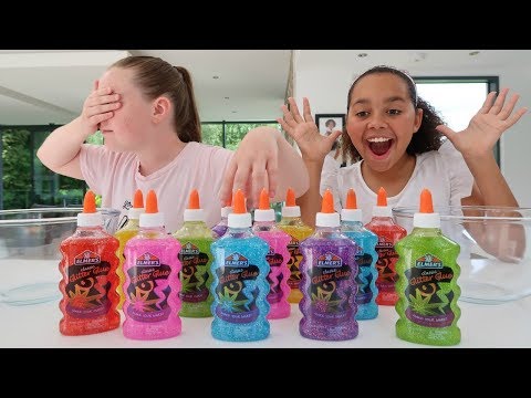 3 COLORS OF GLUE SLIME CHALLENGE!!