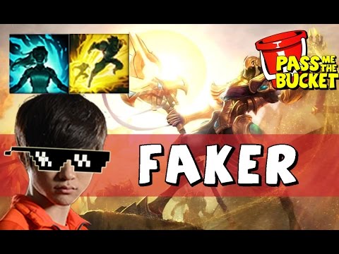 Faker as Azir vs Ahri MID - S5 Challenger SoloQ - League of Legends