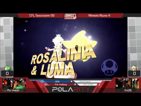 CFL Smackdown 93 WiiU - Poltergust (Yoshi) vs Zae26 (Rosalina) - Winners R4