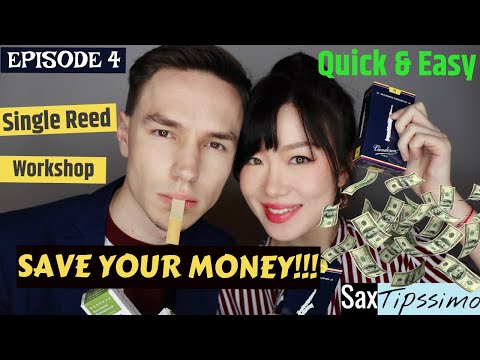 The BEST and CHEAPEST way to work on your Reeds [SaxTipssimo]