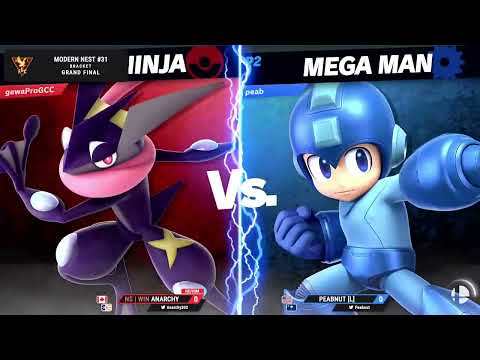 WIN Anarchy (Greninja) vs Peabnut (MegaMan) - Grand Finals - Modern Nest 31