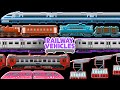 Choo Choo! Railway Vehicles | 🚂 Learning Names and Sounds of Trains | 🚉Steam Train, 🚃Subway