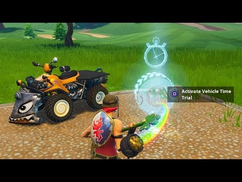 Fortnite Battle Royale - All 5 Vehicle Timed Trials Locations (Season 6 Challenges)