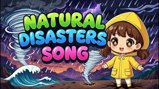 Natural Disasters Song for Kids | Earthquake Volcano Tsunami