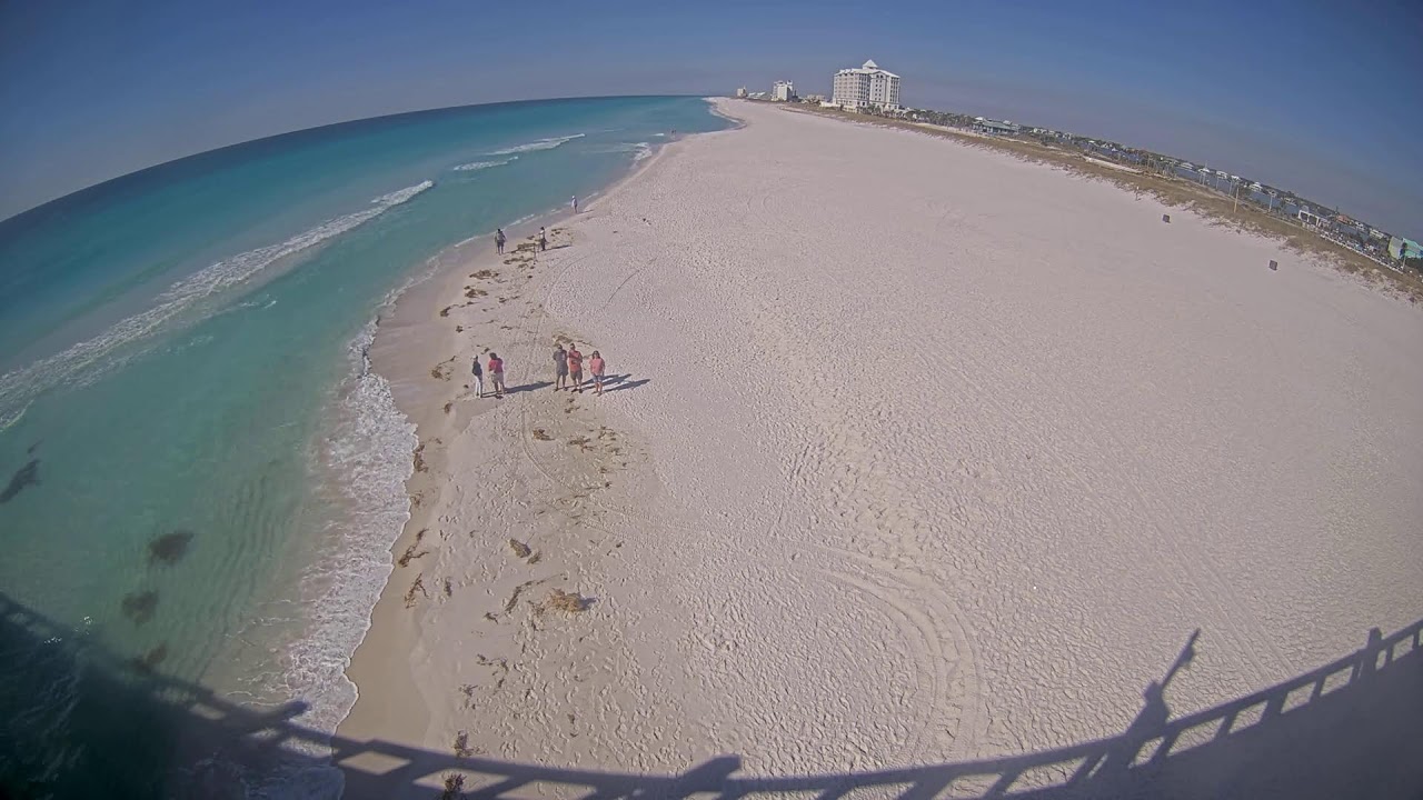 Vista en directo de la webcam Vista oeste del muelle de Casino Beach