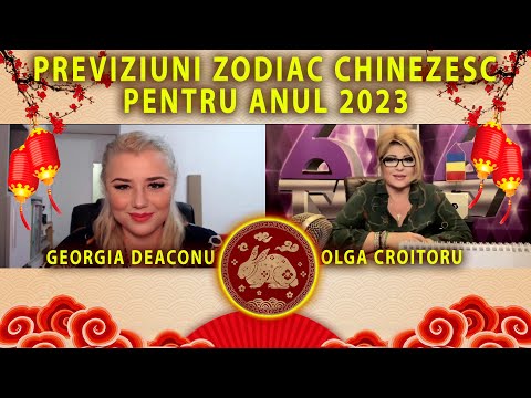 PREVIZIUNI COMPLETE ZODIAC CHINEZESC 2023 - ANUL IEPURELUI DE APĂ - CU MAESTRU GEORGIA DEACONU