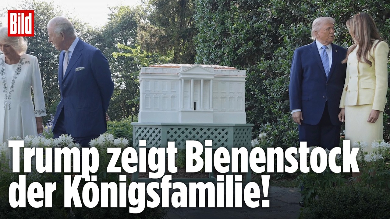 USA: Trump empfängt König Charles im Weißen Haus – Bienenstock soll das Eis brechen!