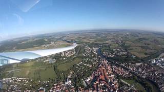 preview picture of video 'Glider flight over Donauwörth'