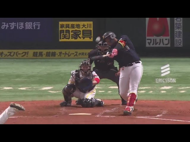 【3回表】確信の一振り!! バファローズ・セデーニョ 2ランホームランで勝ち越しに成功!!  2024年4月19日 福岡ソフトバンクホークス 対 オリックス・バファローズ