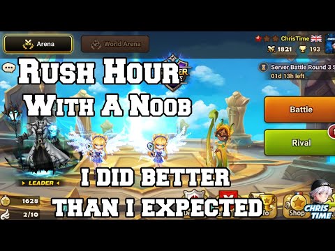 Summoner War Rush Hour With A Noob *I Did Better Than I Expected*
