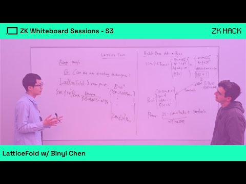 ZK Whiteboard Sessions - S3M4: LatticeFold, w/ Binyi Chen