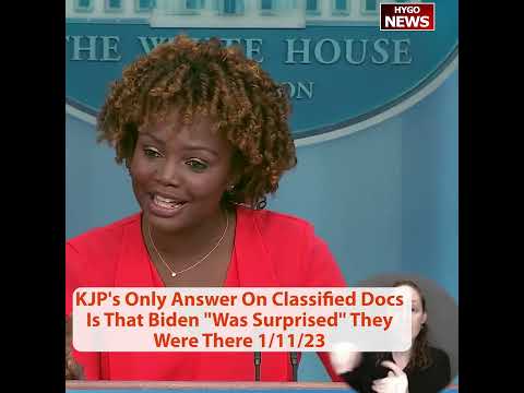 Jean-Pierre on Biden's Classified Documents: 'He Was Surprised That the Records Were There' (January 2023)