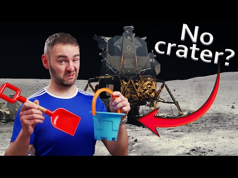 Why is there no dust on the Lunar Module?