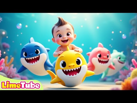Baby Shark & Shape Song | Nursery Rhymes & Kids Songs | Kindergarten | LimeAndToys