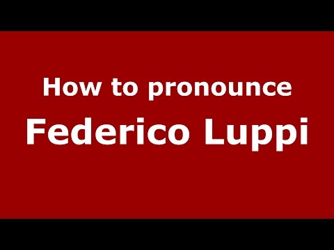 How to pronounce Federico Luppi (Spanish/Argentina) - PronounceNames.com