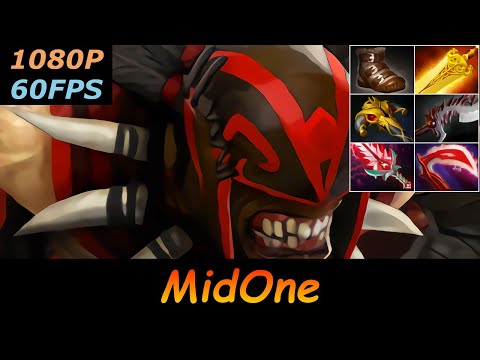 Dota 2 MidOne Bloodseeker Pro Top MMR 25/6/14 Ranked Full Gameplay