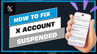 How To Fix Twitter X Account Suspended !