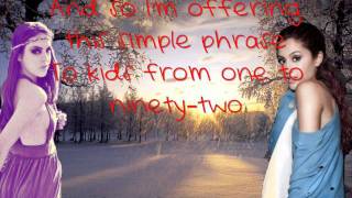 Ariana Grande &amp; Liz Gillies- Chestnuts (The Christmas Song) w/ Lyrics (On Screen)