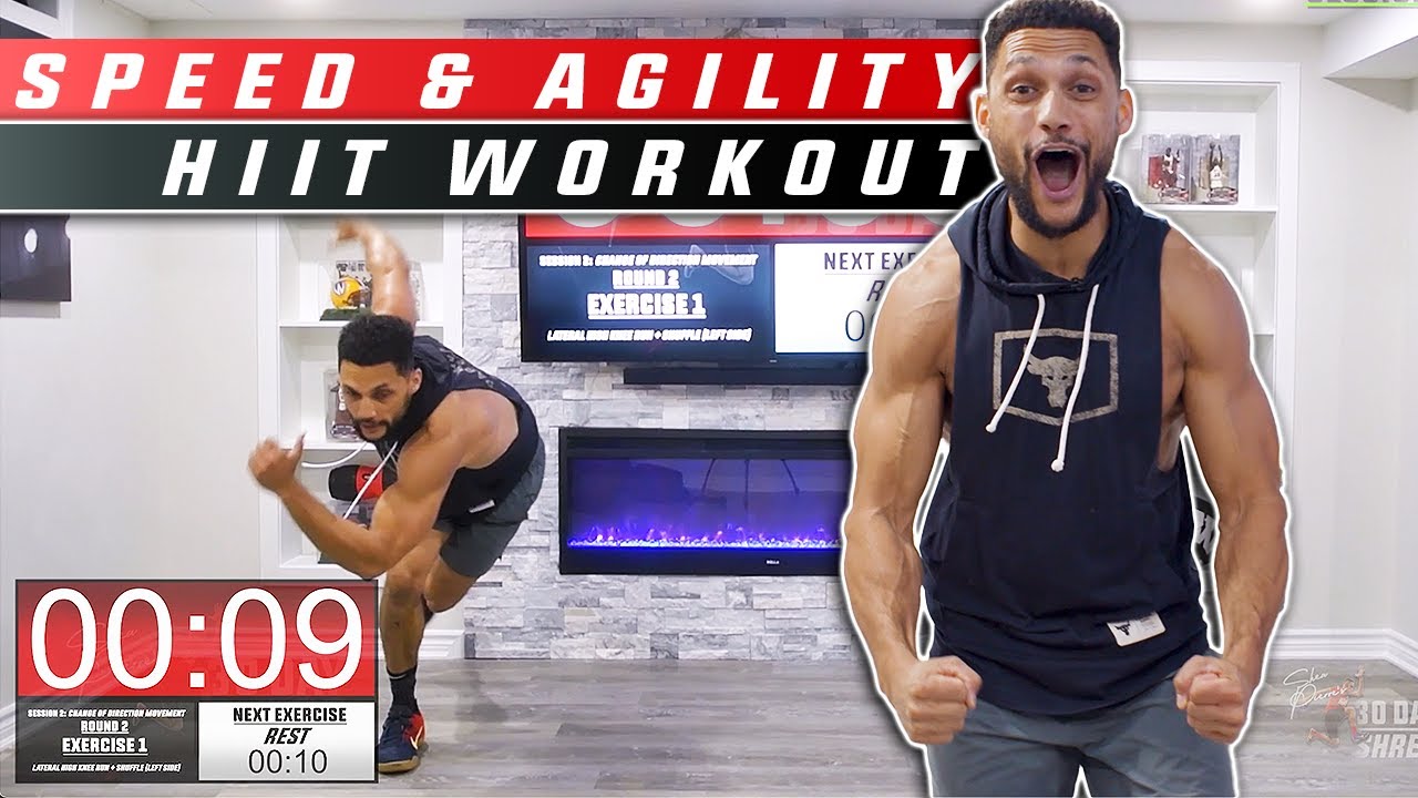 Follow Along At Home Plyometric SPEED & AGILITY HIIT Workout | No Equipment Needed!