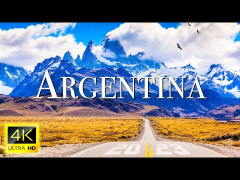 FLYING OVER ARGENTINA (4K UHD) - Relaxing Music With Stunning Beautiful Natural Video For Reading