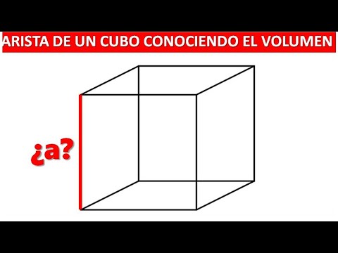 ARISTA DE UN CUBO DADO SU VOLUMEN. Tres ejemplos