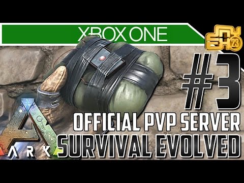 ARK XB1 OFFICIAL SERVER PVP - DINO PEN C4 MASSACRE! - S2 EP3