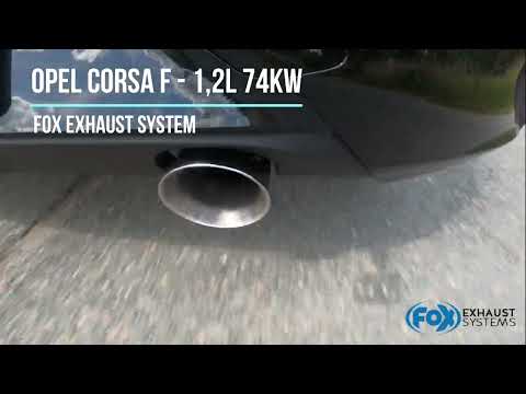 Opel Corsa F 1,2l 74kW with FOX Exhaust System