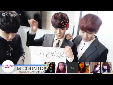 M COUNTDOWN HANGOUT CAM WITH EXO